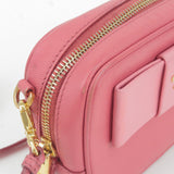 Prada Bow Ribbon Leather Shoulder Bag Purse Pink