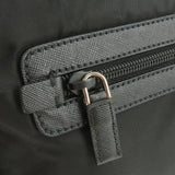 Prada Logo Nylon Leather Shoulder Bag NERO Black VA0338
