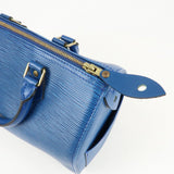 Louis Vuitton Epi Speedy 25 Hand Bag Boston Bag Blue M43015