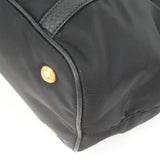 Prada Nylon Leather 2Way Bag Tote Bag Hand Bag Black