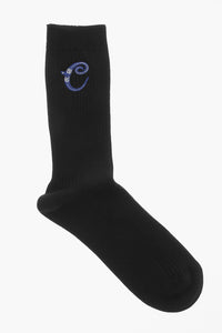 Dior Ribbed Cotton Long Socks