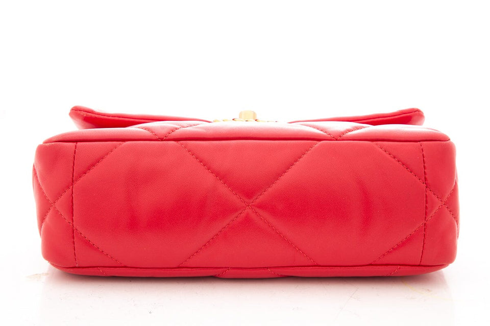 Chanel 19 Red Leather 2022 Handbag