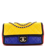 CHANEL Graphic Flap Bag Quilted Calfskin Medium