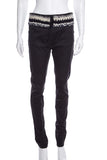 Chanel Grey Tweed Waistband Jeans SZ 42