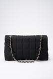 Chanel Black Nylon Large Chocolate Bar Flap Bag