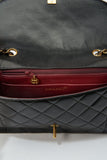 Vintage Chanel Diana Black Single Flap with 24k gold plated hardware