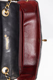 Chanel Vintage Black Single Flap with 24k gold plated hardware