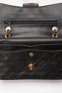 Chanel Classic Double Flap Bag Small Black Lambskin Leather