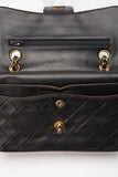 Chanel Classic Double Flap Bag Small Black Lambskin Leather