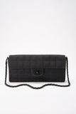 Chanel Black Nylon Travel Line Chocolate Bar Flap Bag