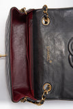 Vintage Chanel Black Single Flap with 24k gold plated hardware