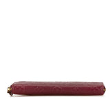 Purple Louis Vuitton Monogram Empreinte Clemence Zippy Wallet