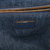 Prada Canapa Denim Tote Bag Hand Bag Denim Blue B1877B