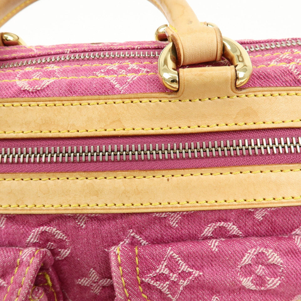 Louis Vuitton Monogram Denim Neo Speedy Boston Bag Pink M95214