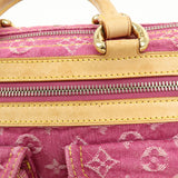 Louis Vuitton Monogram Denim Neo Speedy Boston Bag Pink M95214