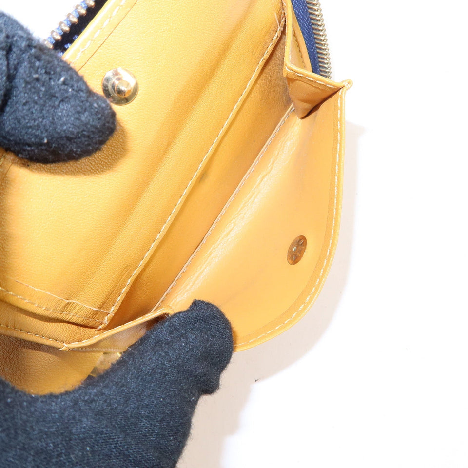 Louis Vuitton Monogram Denim Mini Zippy Wallet M95342 Blue