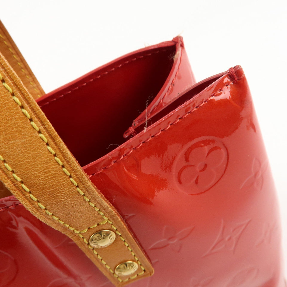 Louis Vuitton Monogram Vernis Lead PM Hand Bag M91088 Rouge