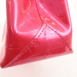 Louis Vuitton Monogram Vernis Lead PM Hand Bag Fuchsia Pink M91221