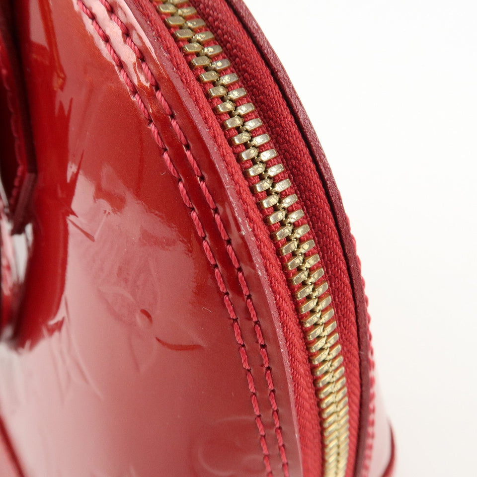 Louis Vuitton Monogram Vernis Alma BB Cerise Hand Bag M90174