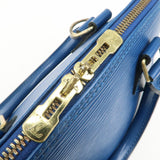 Louis Vuitton Epi Alma Hand Bag Shoulder Bag Toledo Blue M52145