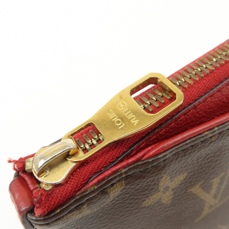 Louis Vuitton Monogram Pallas Beauty Case Brown Red M64123