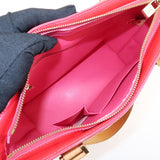 Louis Vuitton Monogram Vernis Houston Tote Bag Fuchsia Pink M91219