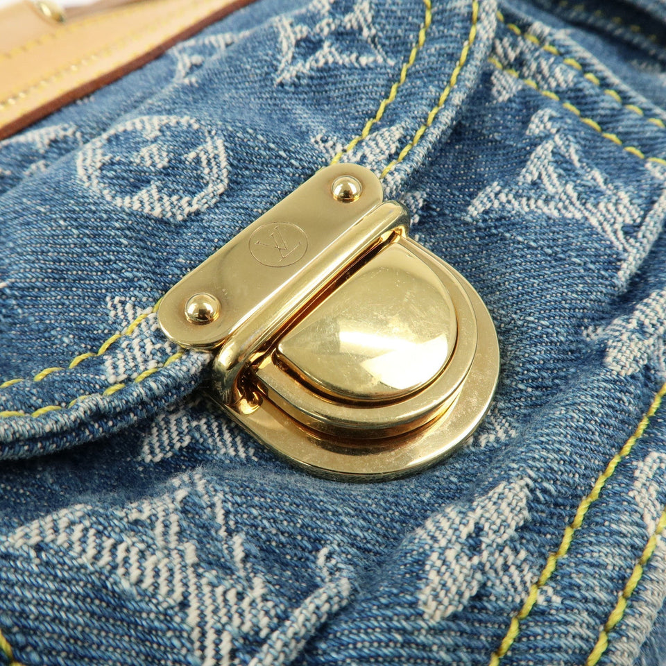Louis Vuitton Monogram Denim Neo Speedy Boston Bag Blue M95019