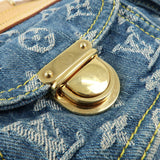Louis Vuitton Monogram Denim Neo Speedy Boston Bag Blue M95019
