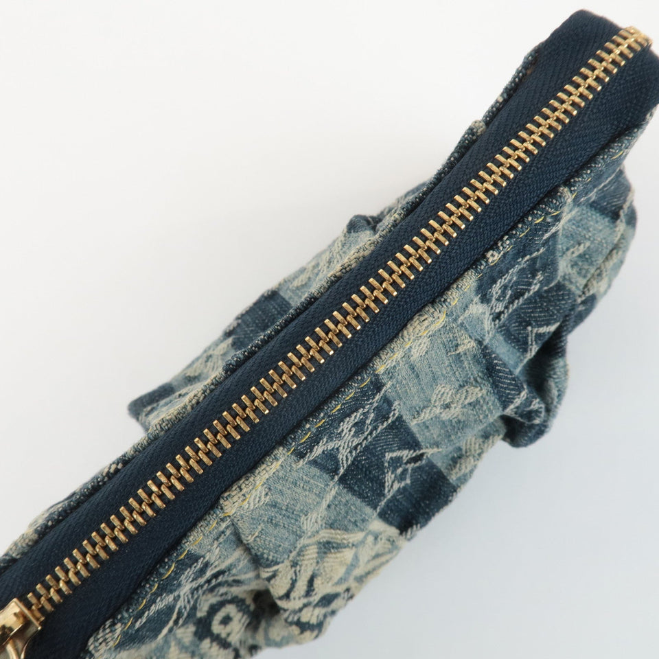 Louis Vuitton Monogram Denim Trousse Raye Pouch Blue M95335