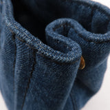 Prada Denim Canapa Mini Canvas 2Way Tote Bag Hand Bag Navy 1BG439