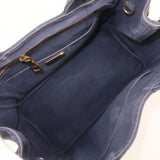 Prada Canapa Mini Canvas 2Way Tote Bag Hand Bag Navy 1BG439