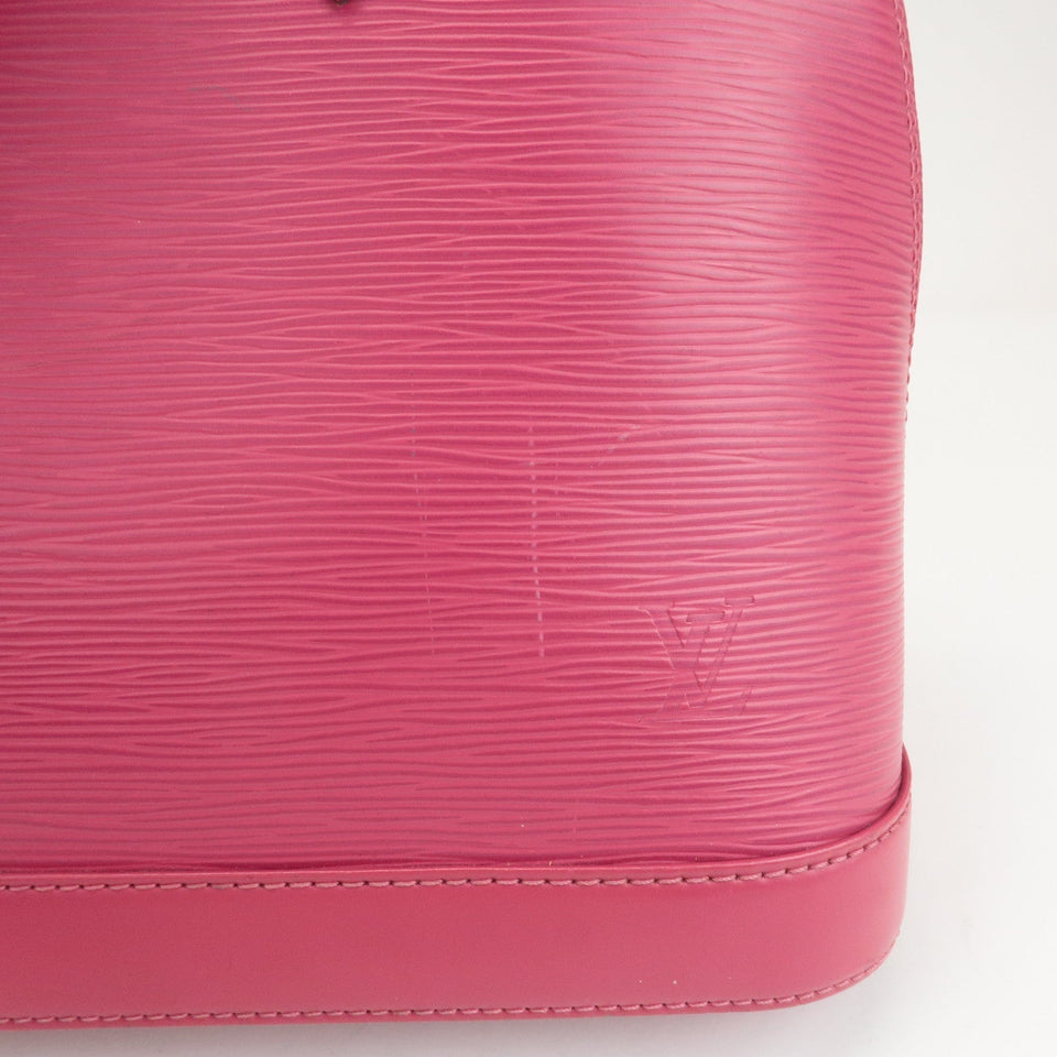 Louis Vuitton Epi Alma PM Hand Bag Fuchsia Pink M40490