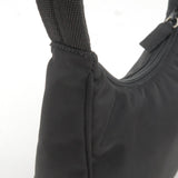 Prada Logo Nylon Hand Bag Pouch Purse NERO Black