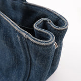 Prada Denim Bijou Canapa Mini Canvas 2Way Hand Bag Blue 1BG439