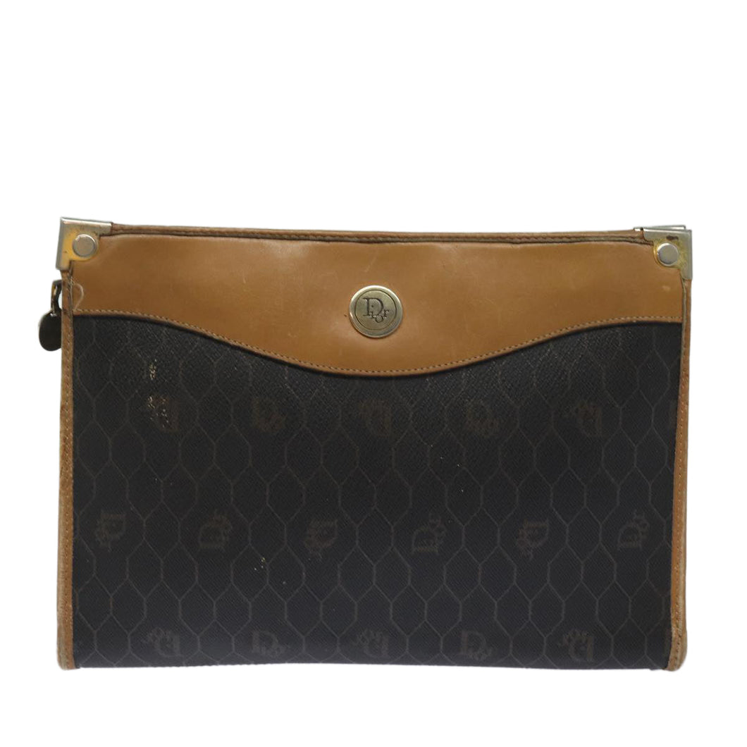 Dior Honeycomb  Canvas Clutch Bag