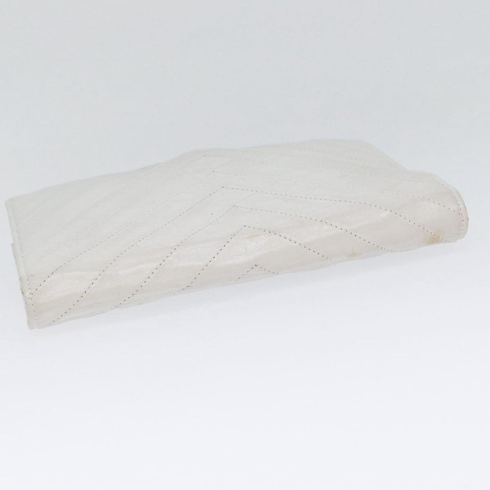Saint Laurent Enveloppe  Leather Clutch Bag ()