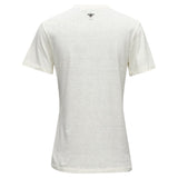 Dior Brutal Journey Of The Heart Graphic Print Ecru Cotton Linen Tshirt