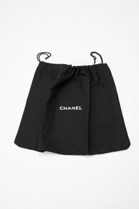 Chanel Black Textured Coated Nylon Single Flap Bag - Black