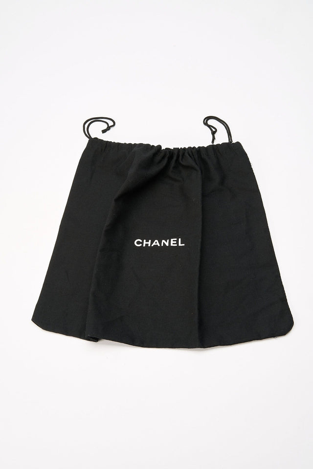 Chanel Black Textured Coated Nylon Single Flap Bag - Black