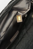 Chanel Black Textured Coated Nylon Single Flap Bag - Black