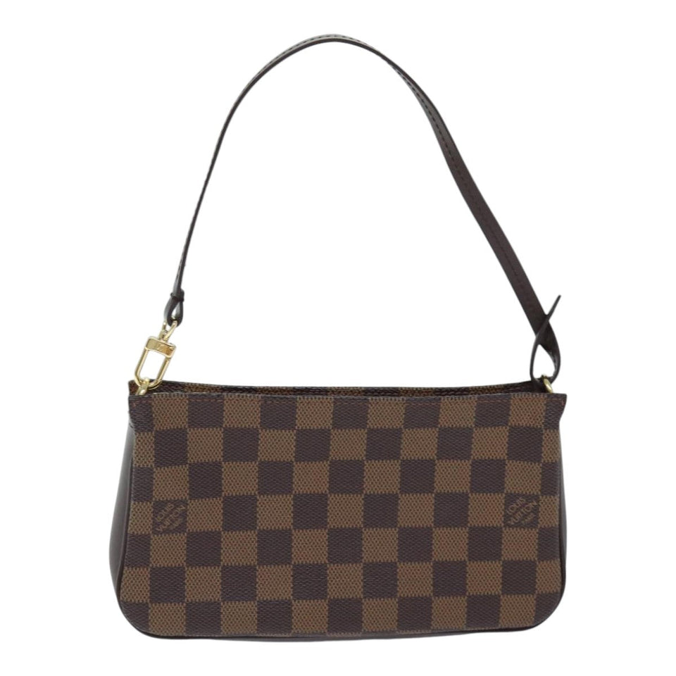 Louis Vuitton Pochette Accessoire  Canvas Clutch Bag