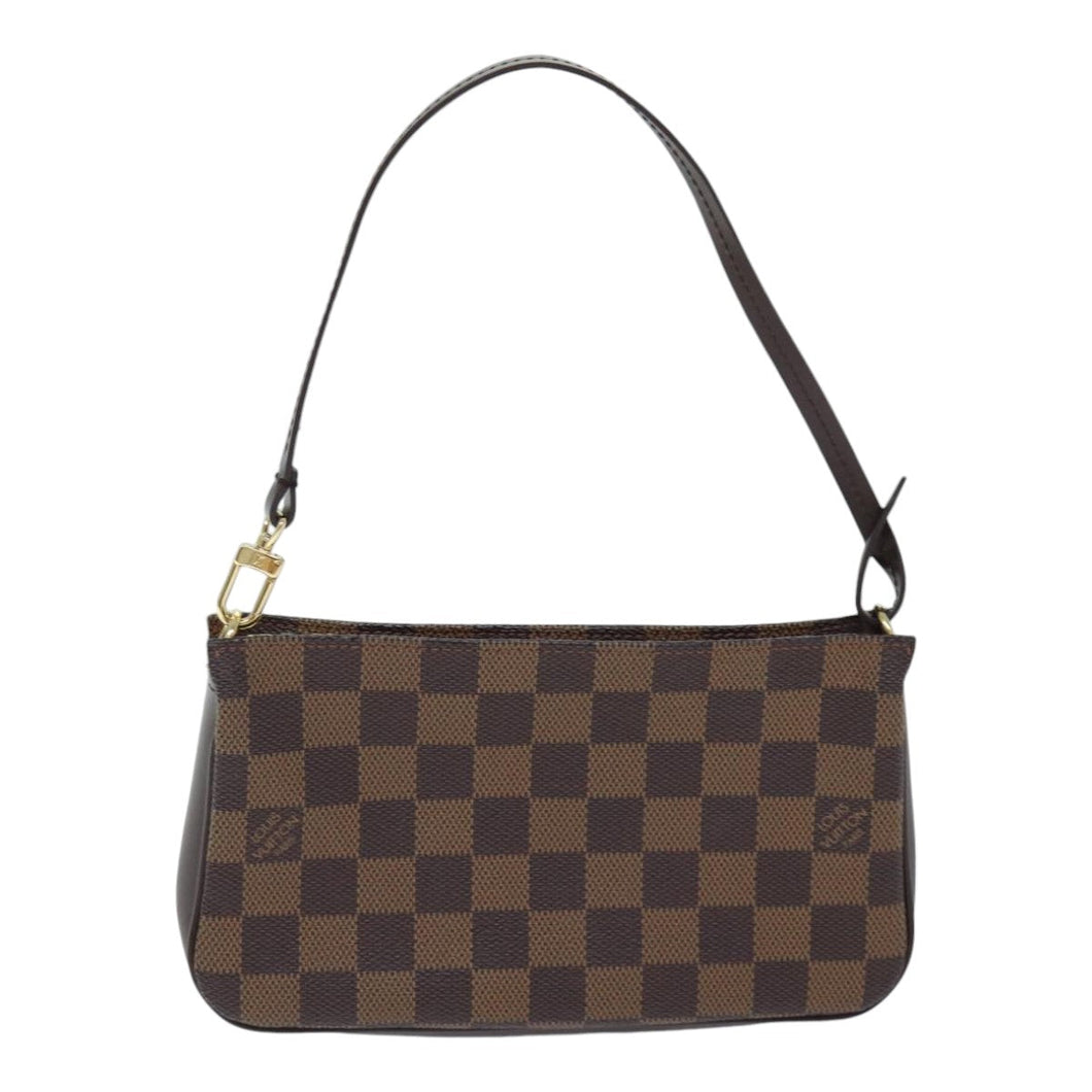 Louis Vuitton Pochette Accessoire  Canvas Clutch Bag