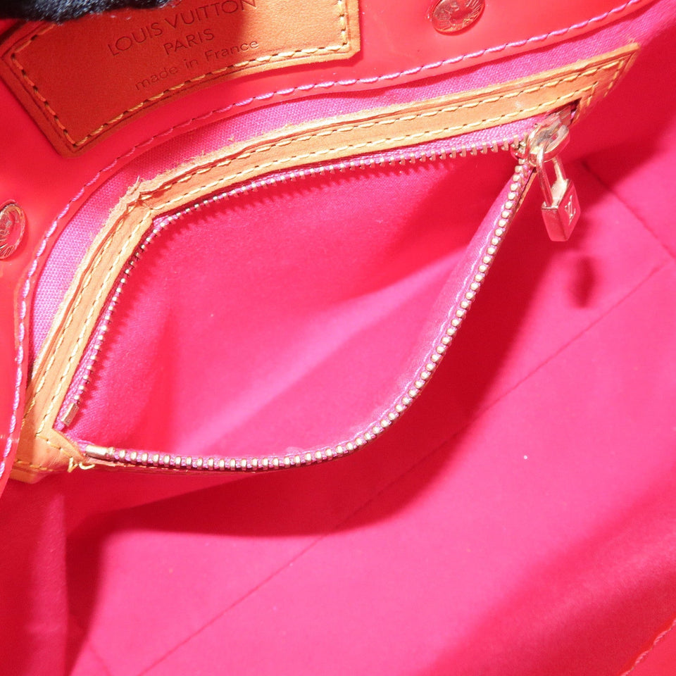 Louis Vuitton Monogram Vernis Lead PM Hand Bag Pink M991221