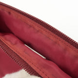 Prada Logo Nylon Hand Bag Shoulder Bag Pouch Purse Red