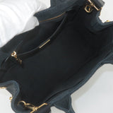 Prada Canapa Mini Canvas 2Way Bag Shoulder Bag Black 1BG439