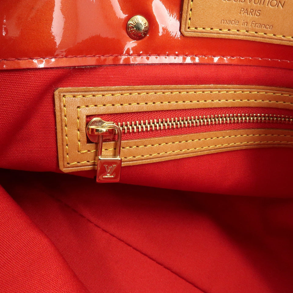 Louis Vuitton Monogram Vernis Lead PM Hand Bag M91088 Rouge