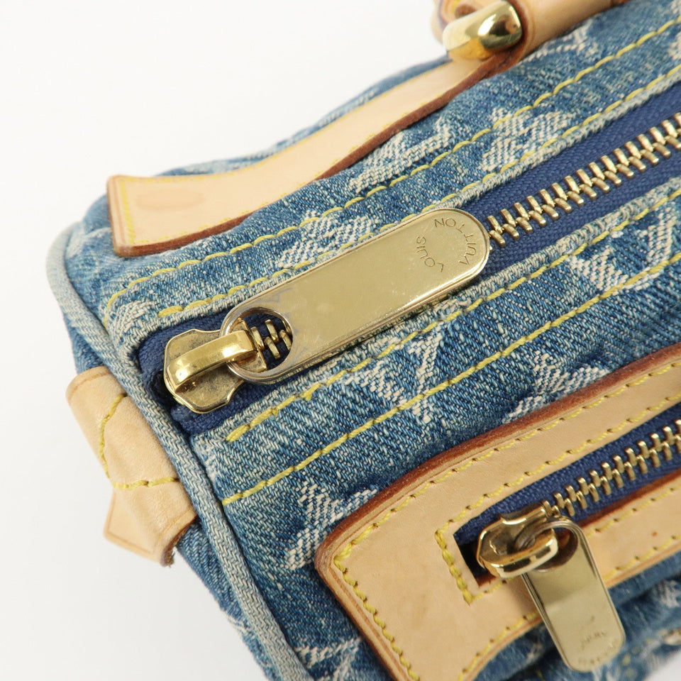 Louis Vuitton Monogram Denim Neo Speedy Boston Bag Blue M95019