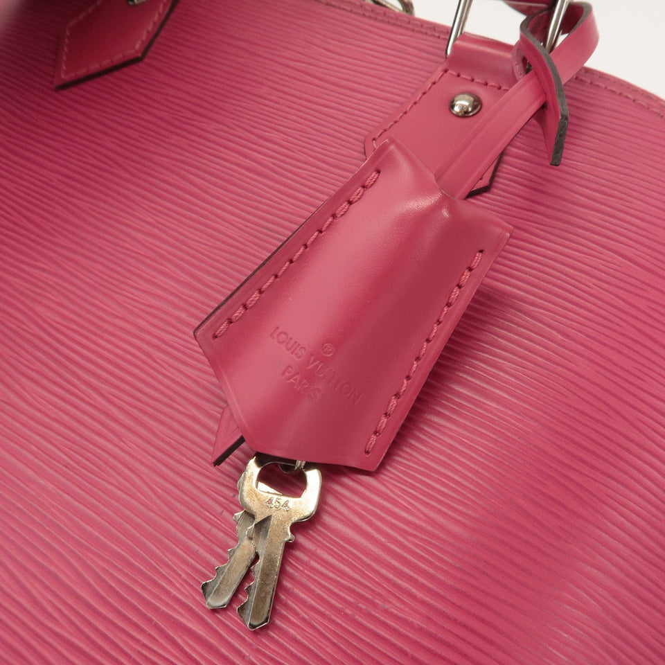 Louis Vuitton Epi Alma PM Hand Bag Fuchsia Pink M40490