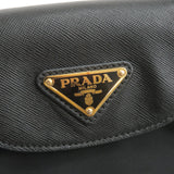 Prada Logo Nylon Leather 2Way Bag Hand Bag NERO Black BN2106
