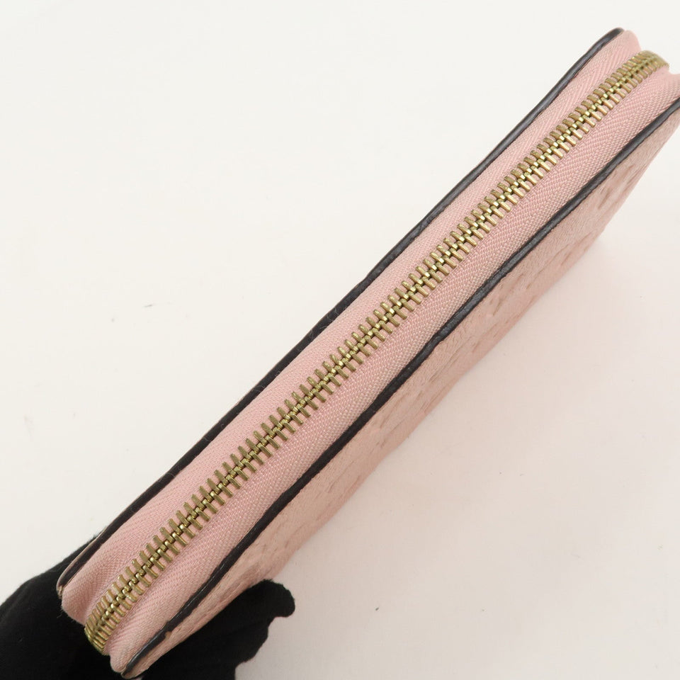 Louis Vuitton Monogram Empreinte Zippy Wallet Rose Poudre M64090